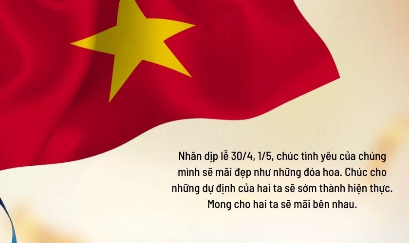 Thiệp chúc mừng 30/4 1/5 cho người yêu