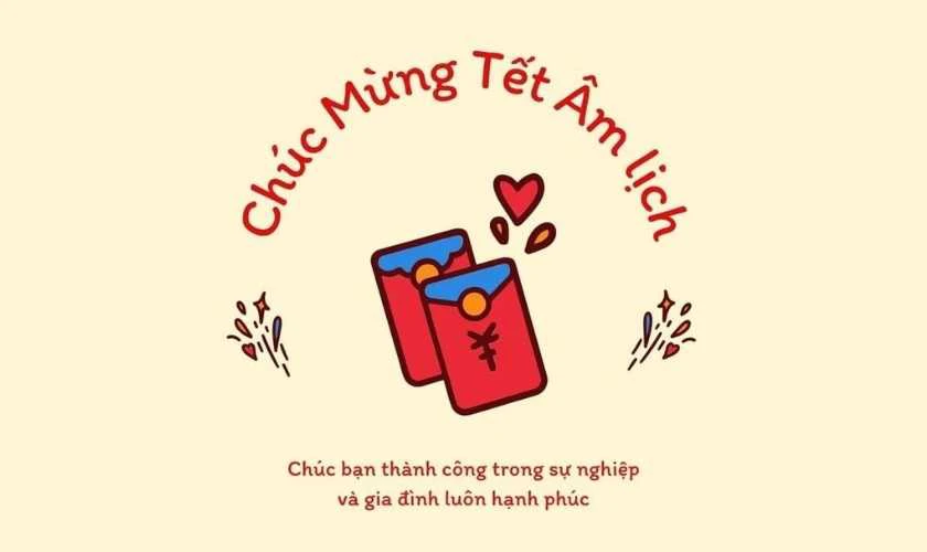Mẫu thiệp chúc Tết 2026 cho bạn bè