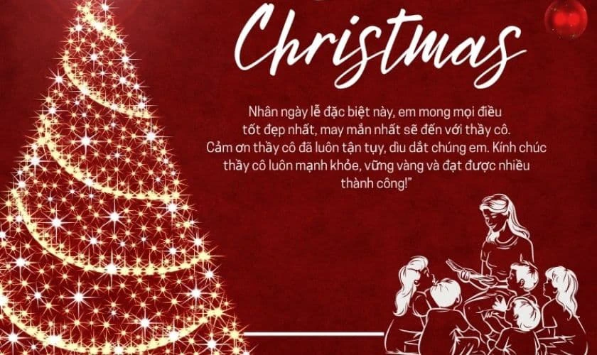 Lời chúc gửi tặng thầy cô mùa Noel