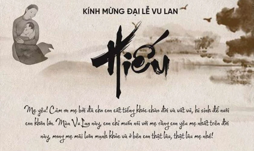 Chữ Hiếu mang &yacute; nghĩa l&agrave; tấm l&ograve;ng m&agrave; bạn b&agrave;y tỏ với đấng sinh th&agrave;nh của m&igrave;nh