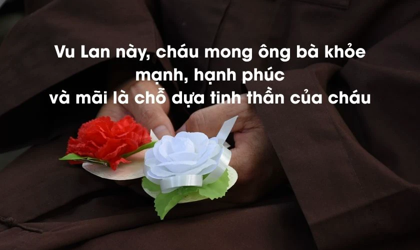 Thiệp d&agrave;nh tặng &ocirc;ng b&agrave; lễ Vu Lan