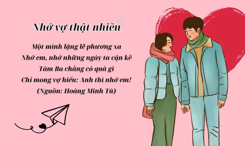 Lời ngắn gọn gửi bạn đời ở xa