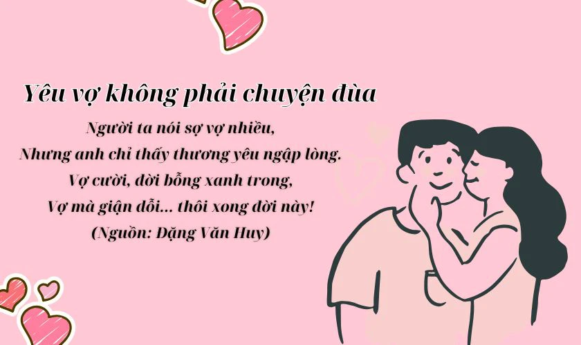 Thơ 8/3 ngắn gọn tặng vợ độc đáo
