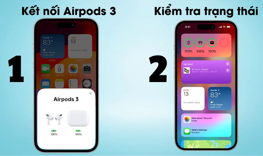 C&aacute;ch kiểm tra thời lượng pin AirPods 3