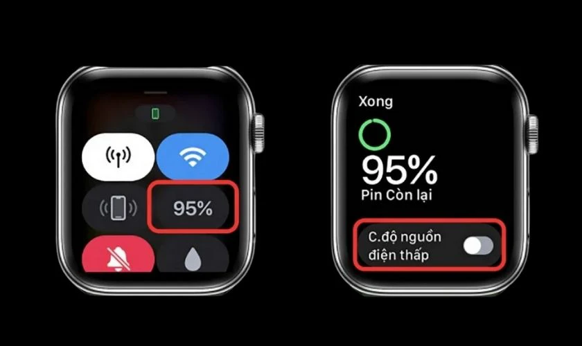 Thời lượng pin Apple Watch Ultra d&agrave;i hơn ở chế độ nguồn điện thấp
