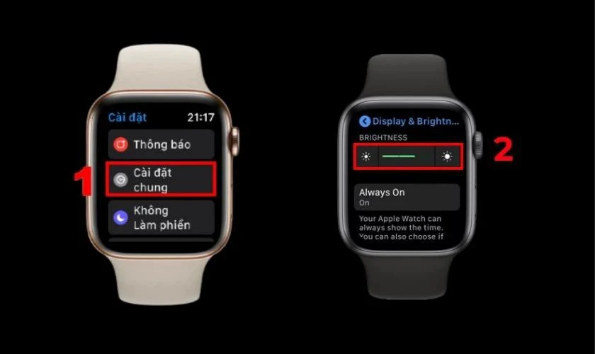 Giảm độ s&aacute;ng m&agrave;n h&igrave;nh Apple Watch Ultra để tiết kiệm pin