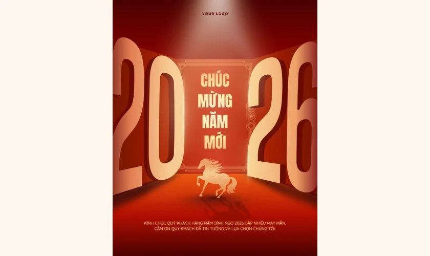 Mẫu thông báo nghỉ tết Dương lịch 2026 đầy đủ, chi tiết