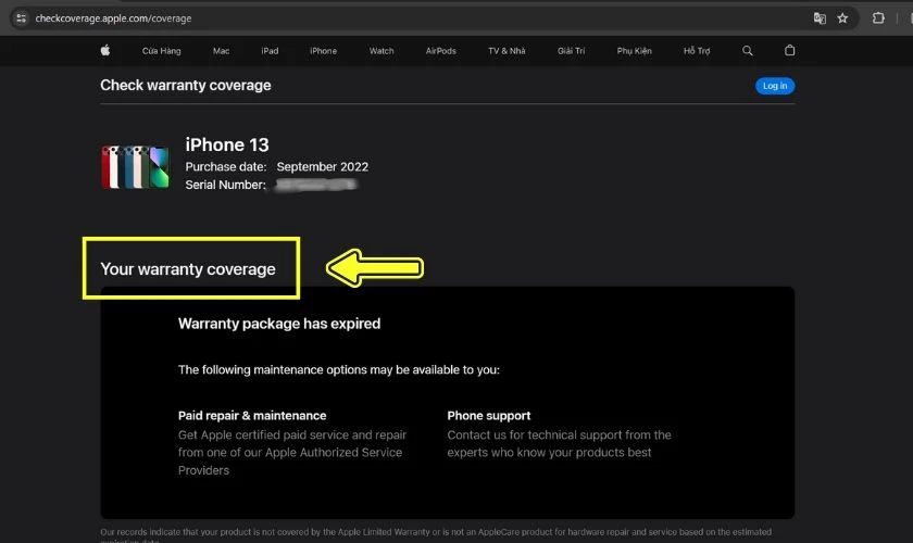 Nguyên nhân ngày kích hoạt bảo hành sản phẩm Apple bị sai