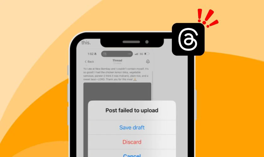 Threads bị lỗi h&ocirc;m nay