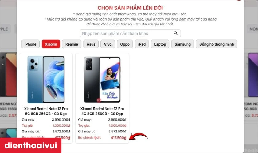 Quy tr&igrave;nh thu cũ đổi mới Xiaomi