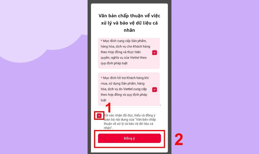 Nhập m&atilde; OTP v&agrave; chọn X&aacute;c nhận