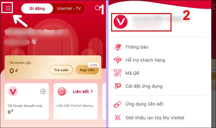 Chọn v&agrave;o t&ecirc;n t&agrave;i khoản