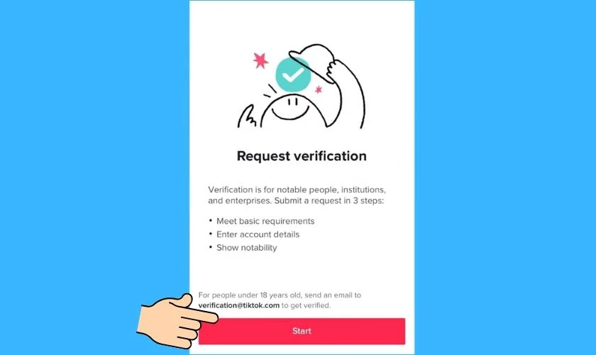 Hướng dẫn đăng ký tích xanh TikTok cá nhân
