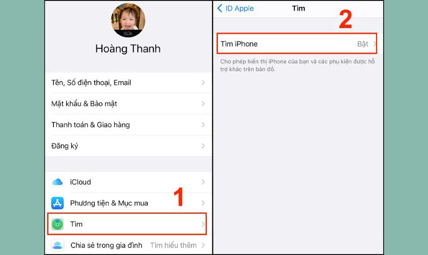 Tìm AirPods bị mất bằng tính năng Find My iPhone