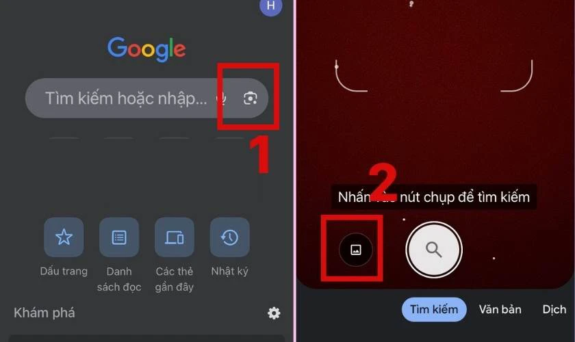 T&igrave;m kiếm bằng h&igrave;nh ảnh lưu trữ sẵn c&oacute; tr&ecirc;n iPhone