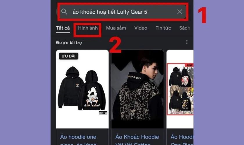 C&aacute;ch t&igrave;m kiếm bằng h&igrave;nh ảnh tr&ecirc;n iPhone từ trang web kết quả từ kho&aacute;