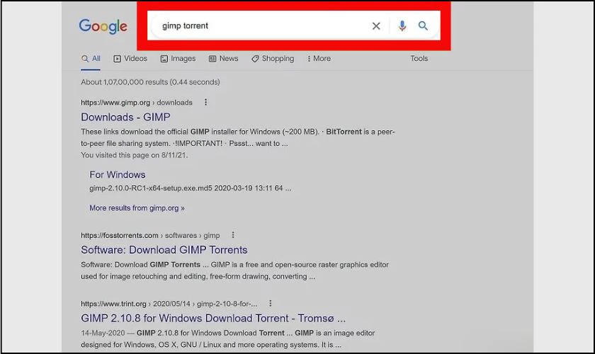 Bạn c&oacute; thể sử dụng &ocirc; t&igrave;m kiếm t&iacute;ch hợp trong giao diện uTorrent Web