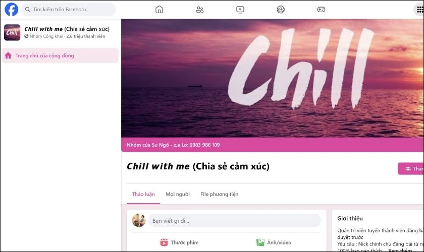 Từ Chill c&oacute; nghĩa l&agrave; g&igrave; tr&ecirc;n Facebook?