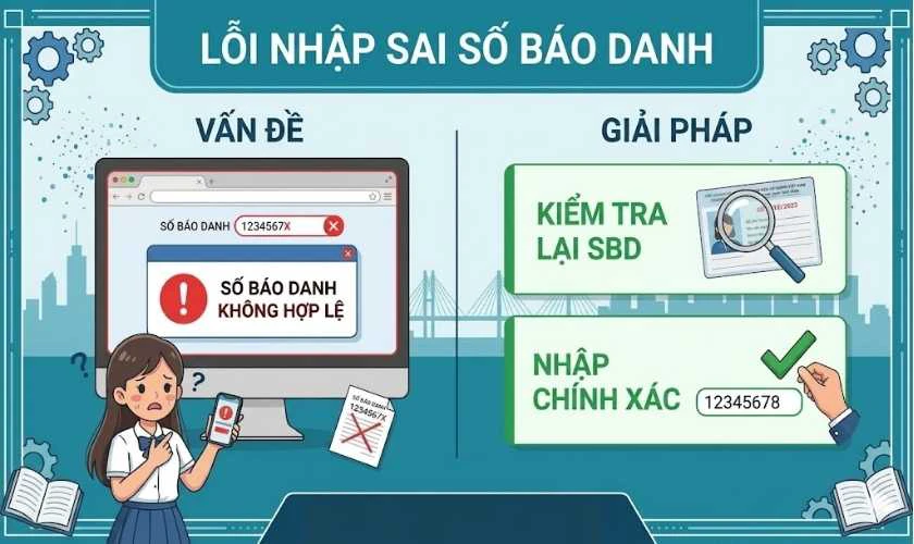 Lỗi nhập sai số báo danh