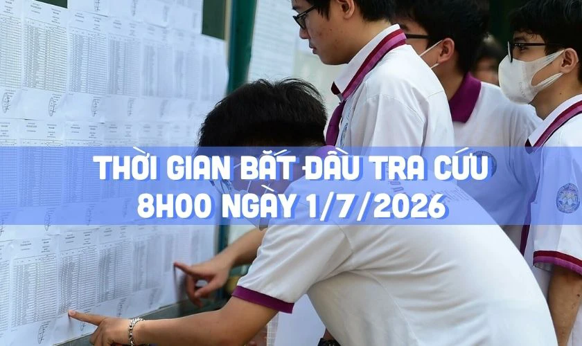 Thời gian tra cứu điểm thi tốt nghiệp THPT Cao Bằng