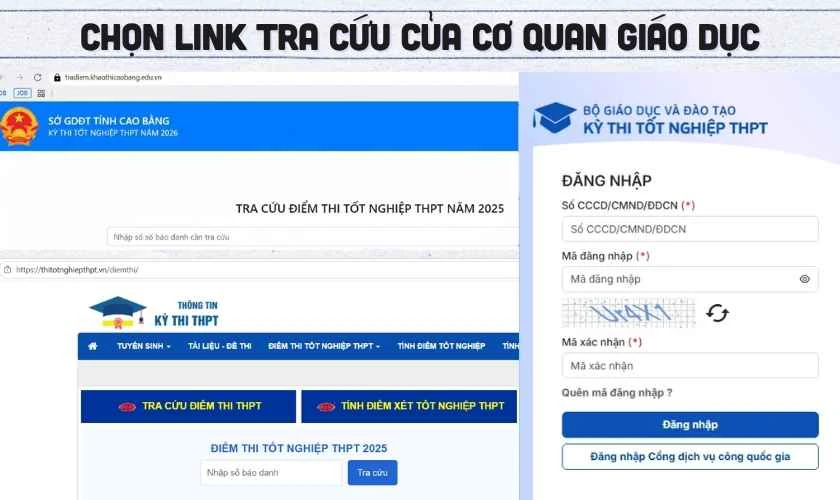 Lưu ý khi tra cứu điểm thi tốt nghiệp THPT Cao Bằng