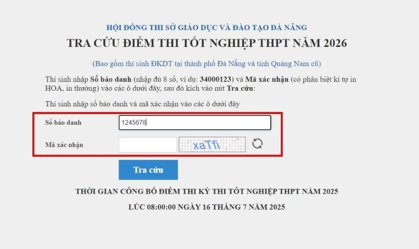 Nhập thông tin vào hệ thống