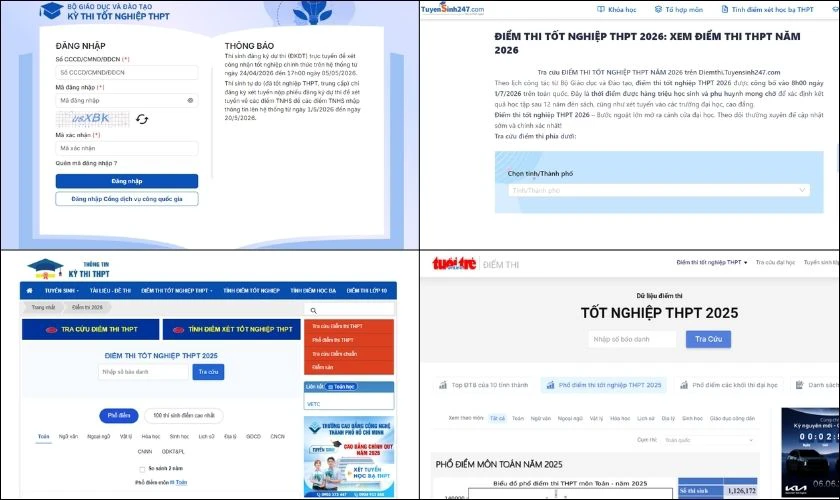 Lỗi thường gặp khi tra cứu điểm thi tốt nghiệp THPT Đà Nẵng