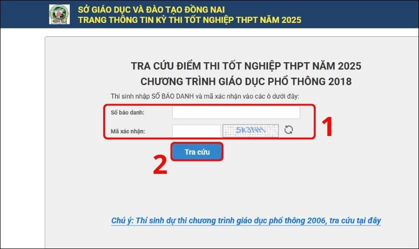 Cách tra cứu điểm thi tốt nghiệp THPT Đồng Nai 2026 nhanh chóng