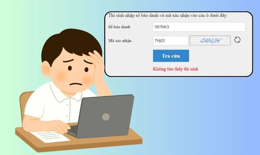 Lỗi thường gặp khi tra cứu điểm thi tốt nghiệp THPT Gia Lai
