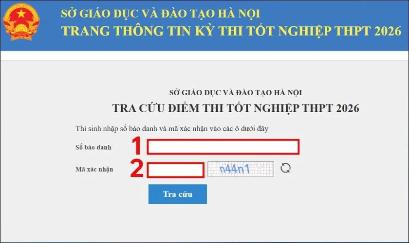 Cách tra cứu điểm thi tốt nghiệp THPT Hà Nội nhanh
