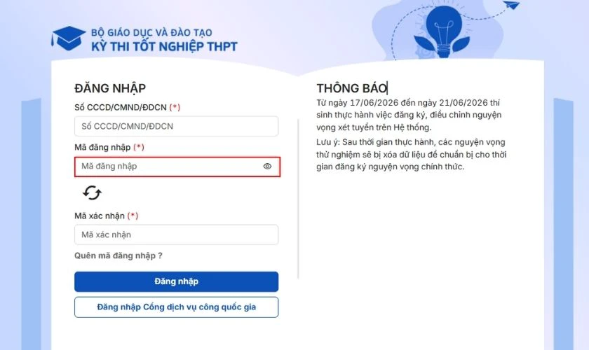 Mã đăng nhập