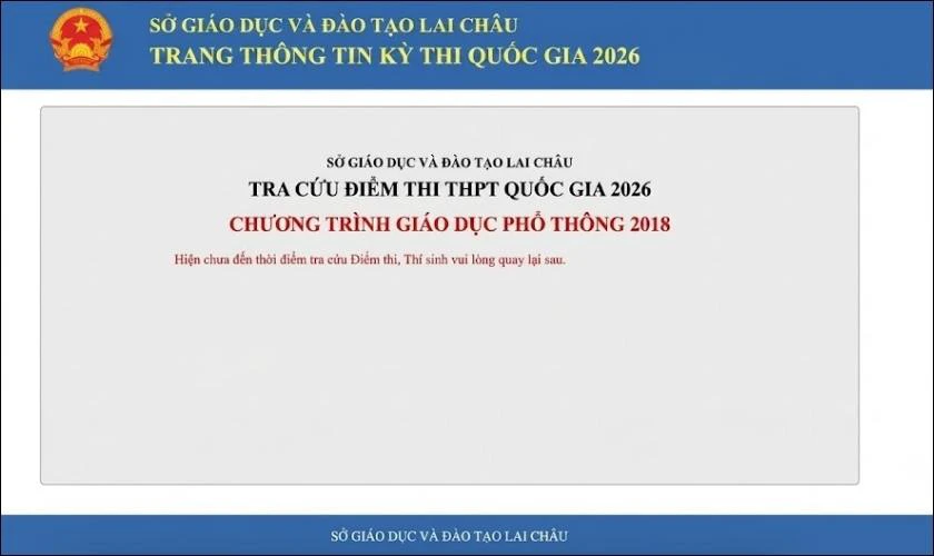 Hệ thống chưa đồng bộ dữ liệu điểm thi