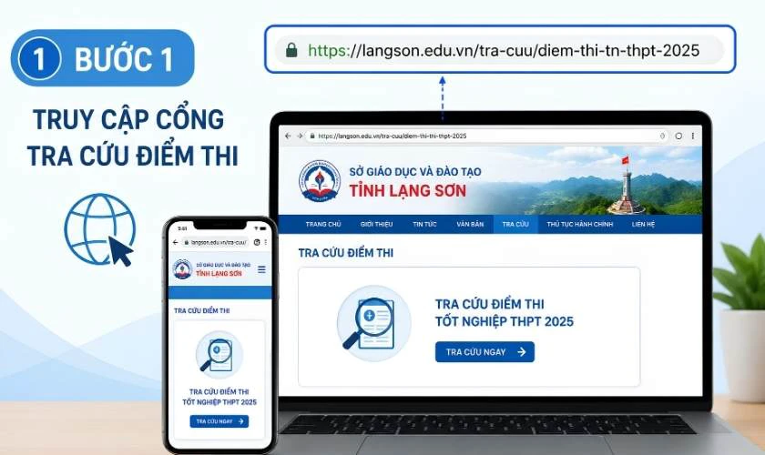 Cách tra cứu điểm thi tốt nghiệp THPT Lạng Sơn 2026 chính xác