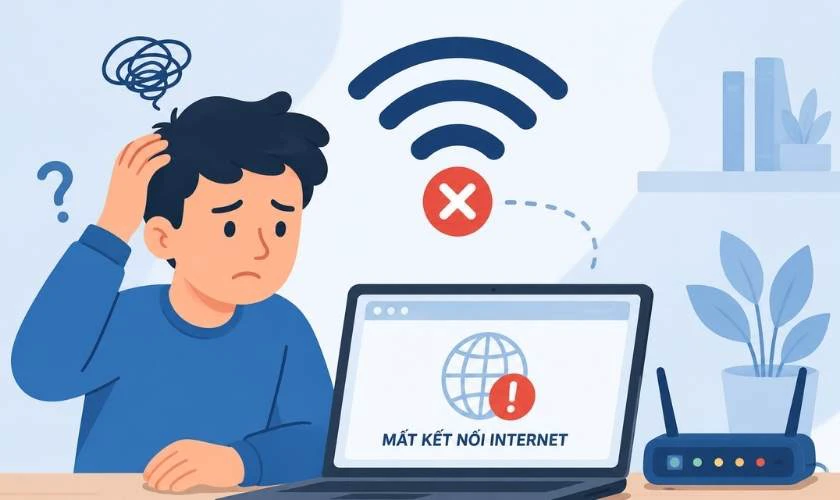Mất kết nối internet khi tra cứu
