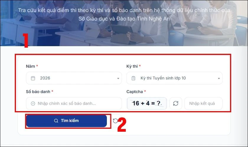 Cách tra cứu điểm thi tốt nghiệp THPT Nghệ An 2026 nhanh chóng