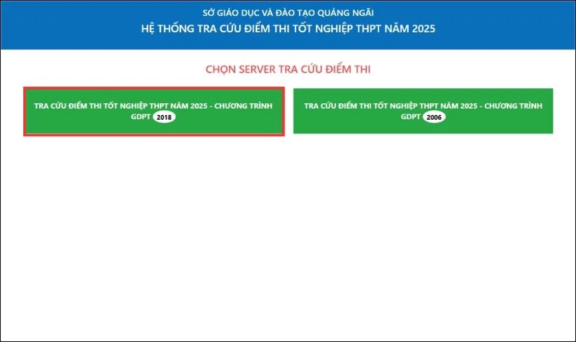 Tra cứu điểm thi tốt nghiệp THPT Quảng Ngãi