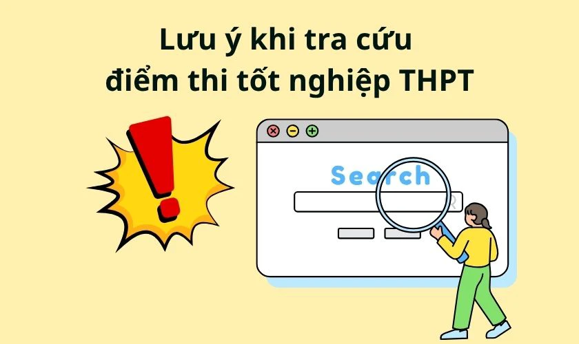 Lưu ý khi tra cứu điểm thi tốt nghiệp THPT Quảng Ngãi 2026
