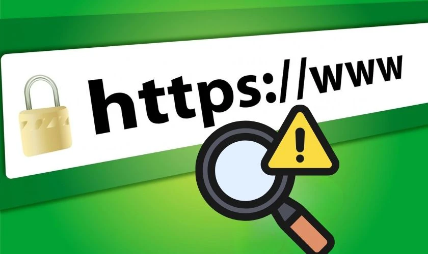 Truy cập nhầm website không chính thức