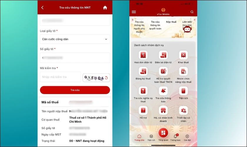 eTax Mobile có thể tra cứu những thông tin gì?