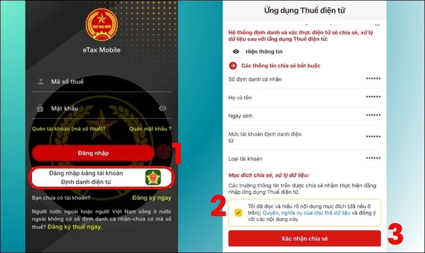Cách tra cứu thông tin người nộp thuế trên eTax Mobile