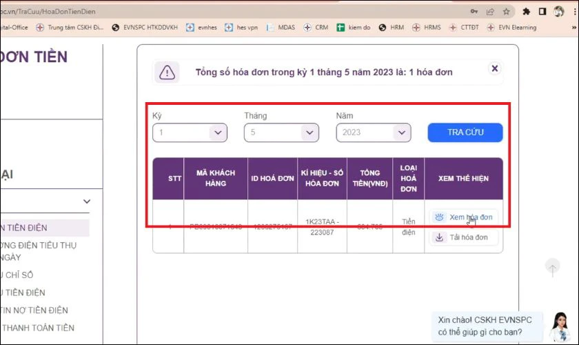 Cách tra cứu tiền điện theo mã khách hàng trên website Điện lực