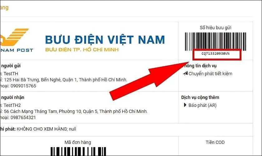 Tra cứu vận đơn VNPost trên website