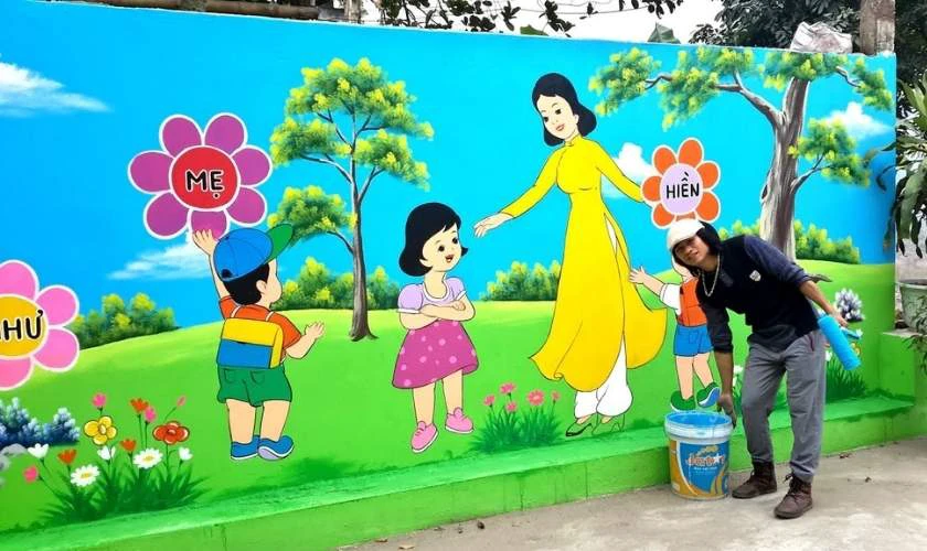 Decor bằng cách vẽ tranh tường