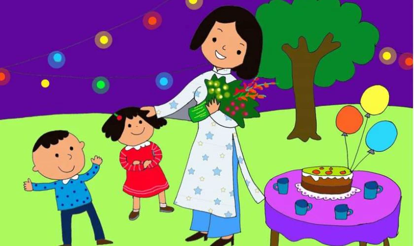 Góc lớp học, bảng trang trí, hành lang và sân trường có thể được biến tấu độc đáo