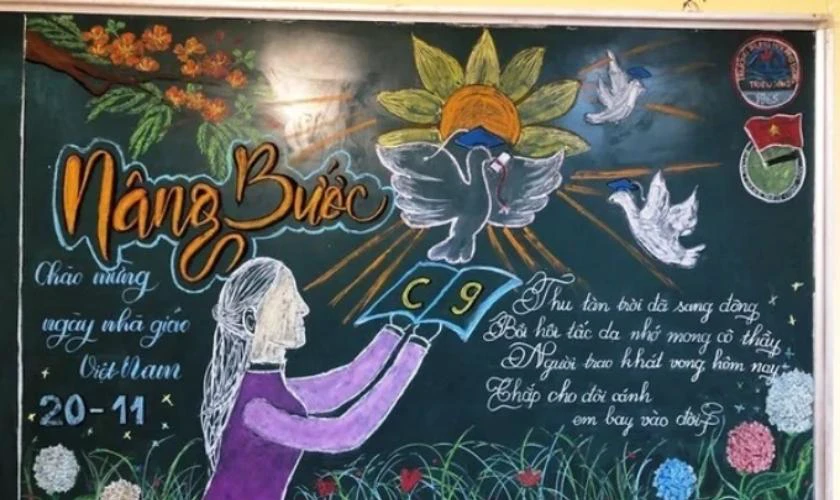 Trang trí tặng thầy cô hay