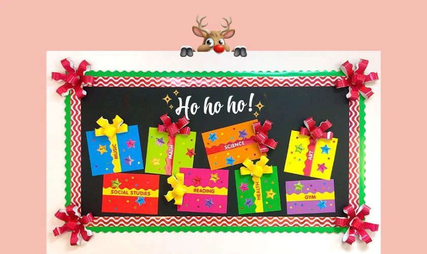 Trang trí Noel hình hộp quà
