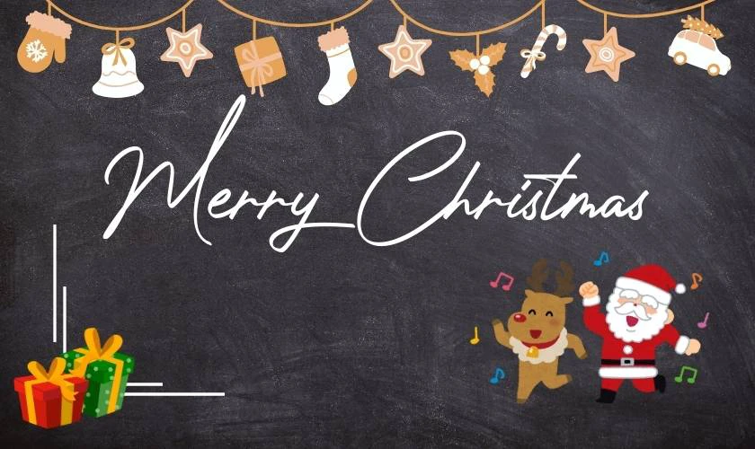 Trang trí hình ông già Noel đáng yêu