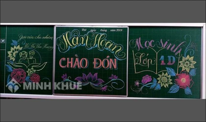 Bảng trang tr&iacute; lớp học