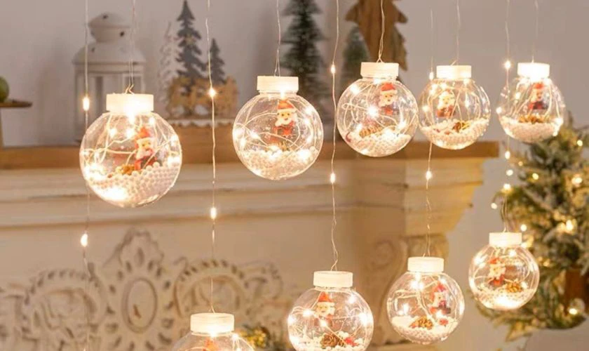Ý tưởng trang trí cửa kính Noel, cửa sổ giáng sinh đẹp