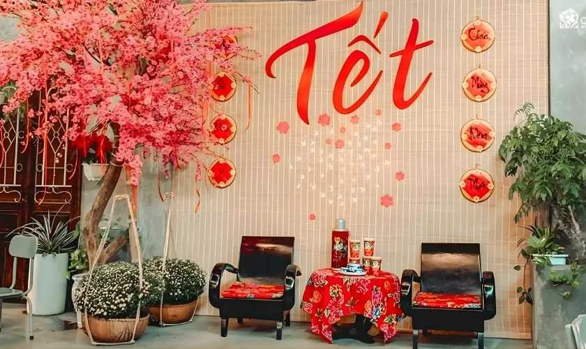 Trang trí ngày tết với hoa